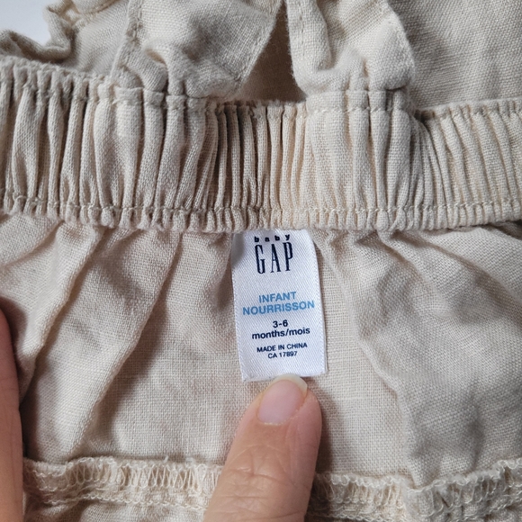 Linen/ cotton dress pinafore - Picture 3 of 3